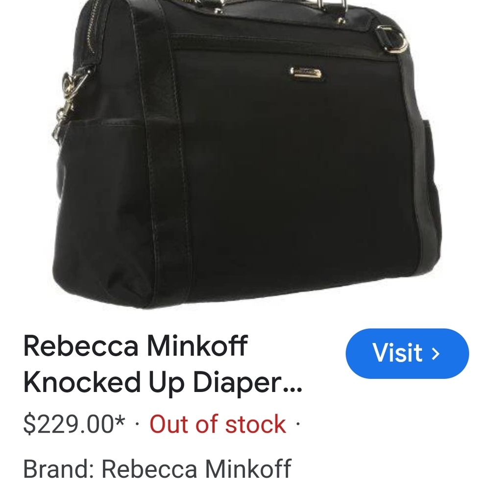 Rebecca Minkoff Black Diaper Bag